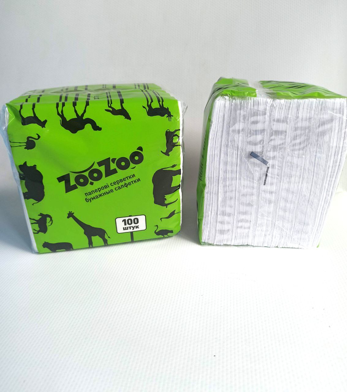 Zoo-Zoo серветки столові паперові, 23*24см - 100шт
