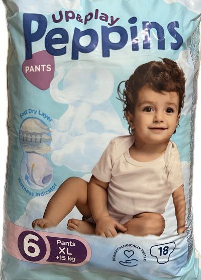Peppins - трусики розмір 6 (15+ кг) - 18шт