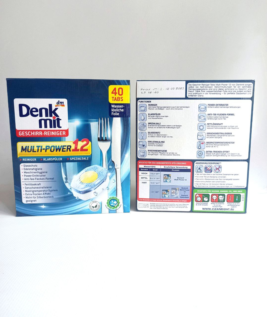 Denk mit Multi Power all in one таблетки для посудомийних машин, 40шт