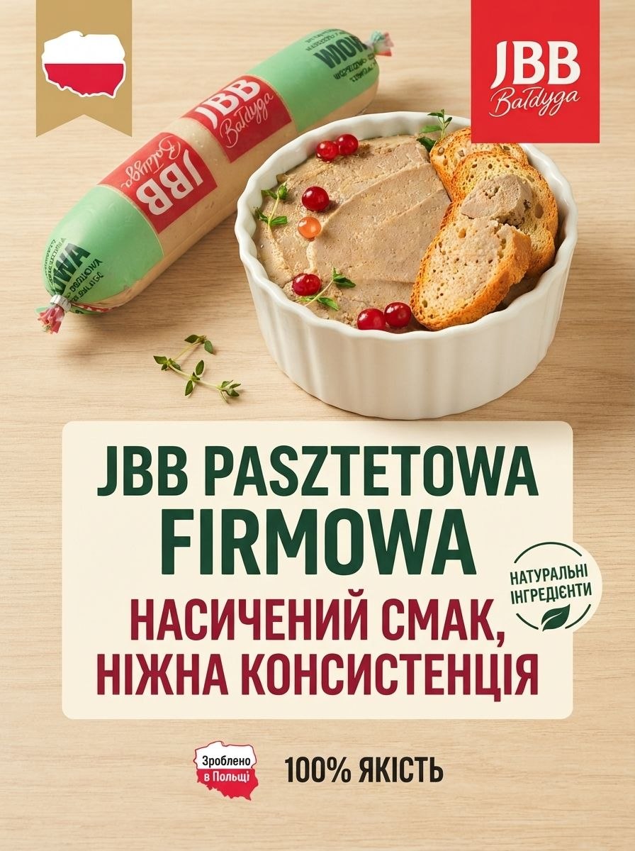JBB паштет з мяса свининита курятини, 300г