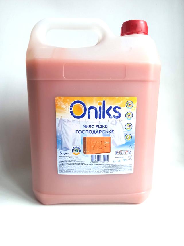 Onix рідке мило господарське 72%, 5л