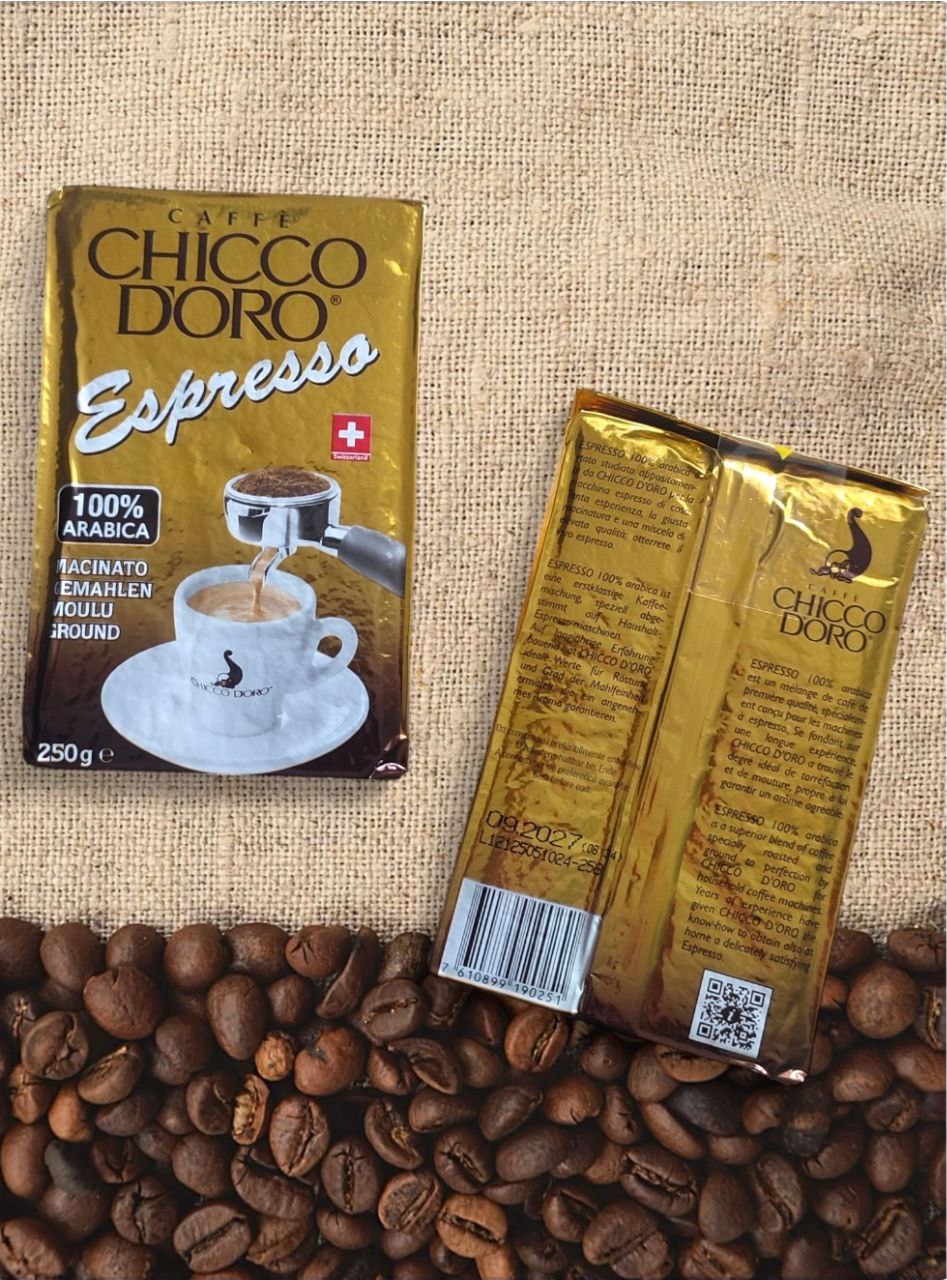 Chicco D'oro Espresso - 100% arabica кава мелена - 250г