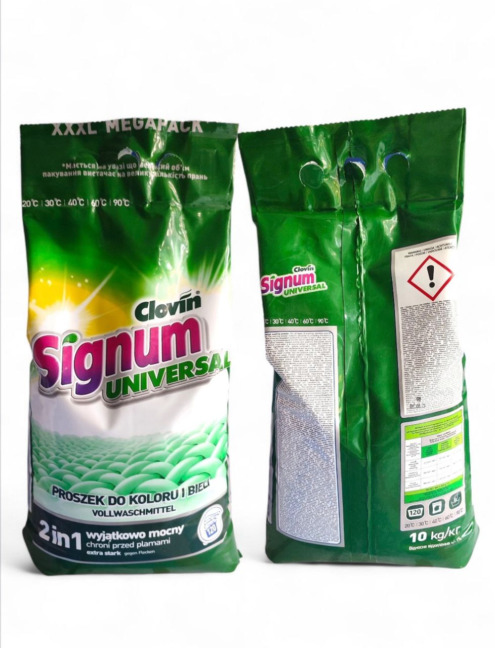 SIGNUM UNIVERSALE - 10кг пральний порошок, 120 прань