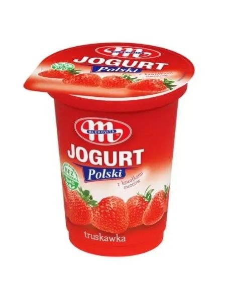 Mlekovita йогурт полуничний, 350мл