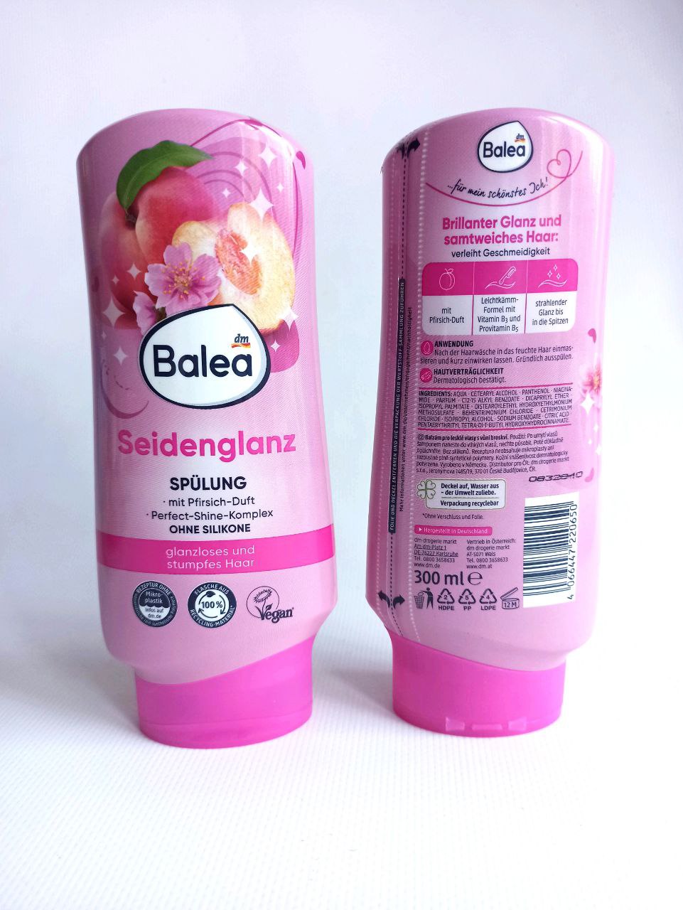 Balea Кондиціонер Seidenglanz Персик 300ml