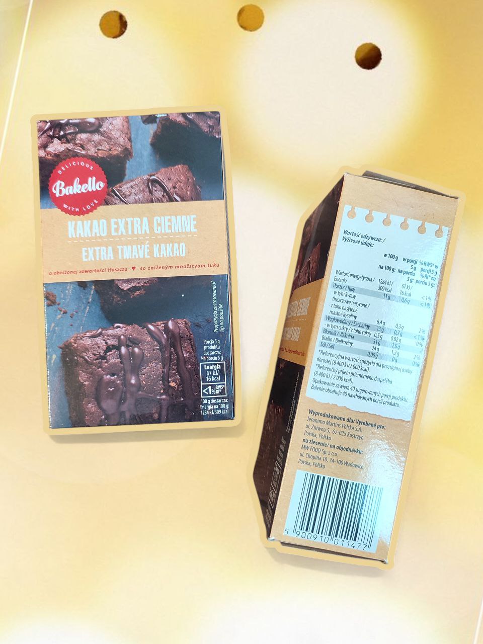 Bakello какао екстра темне, натуральне, 200г