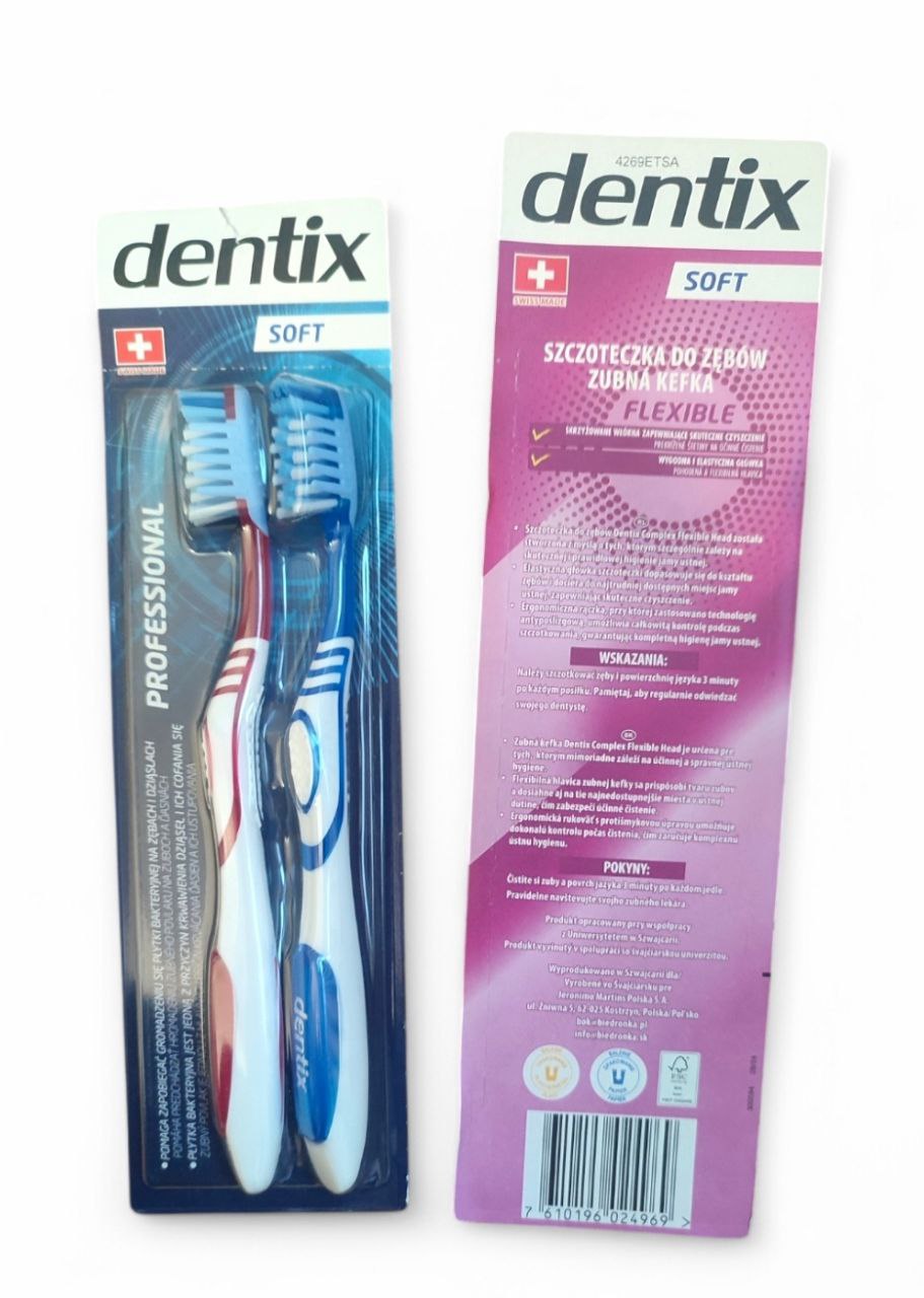 Dentix Professional м'яка жорсткість, 2шт на блістері