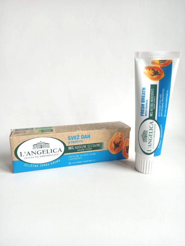 L`Angelica with papaya 75ml зубна паста максимальна свіжість