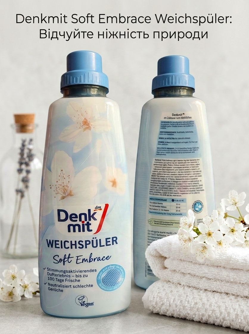 Denkrmit Soft Embrace кондиціонер ополіскувач - 1л 40прань