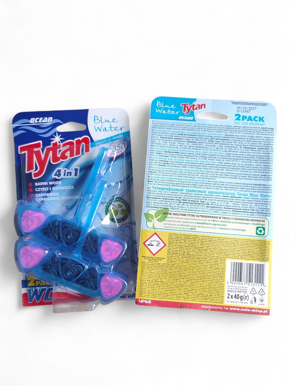 Tуtan WC Ocean блок для унітазу 4в1 - Блакитна вода, 2шт