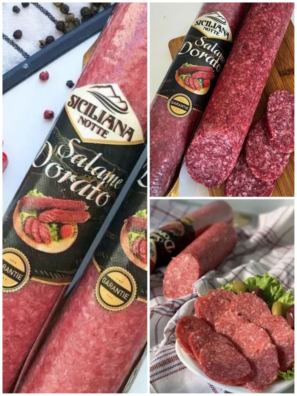 Salami Dorado Notte, італійська сиров'ялена ковбаса - 390г