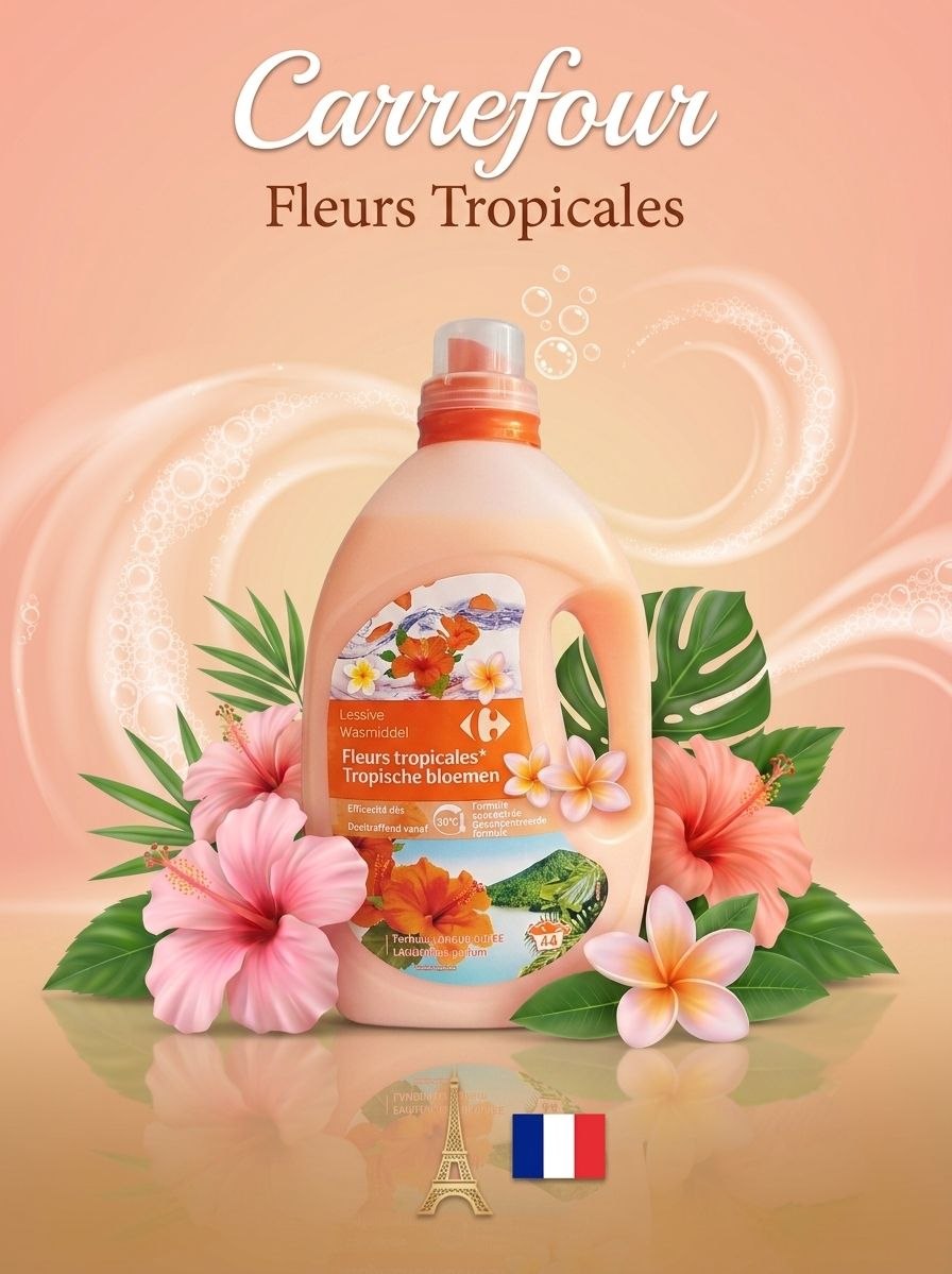 Carrefour Fleurs tropicales гель для прання універсал - 2,2л 40 прань