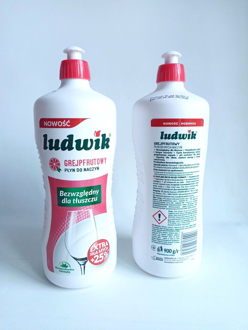 Ludwik 900мл гель для миття посуду (грейпфрут)