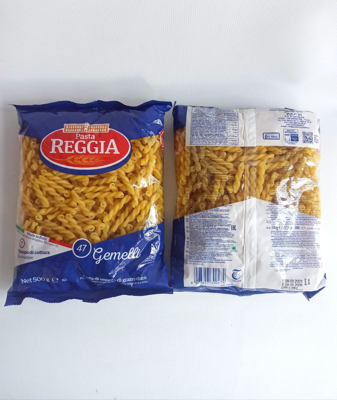 Reggia Gemelli №47 макарони твердих сортів, 500 г