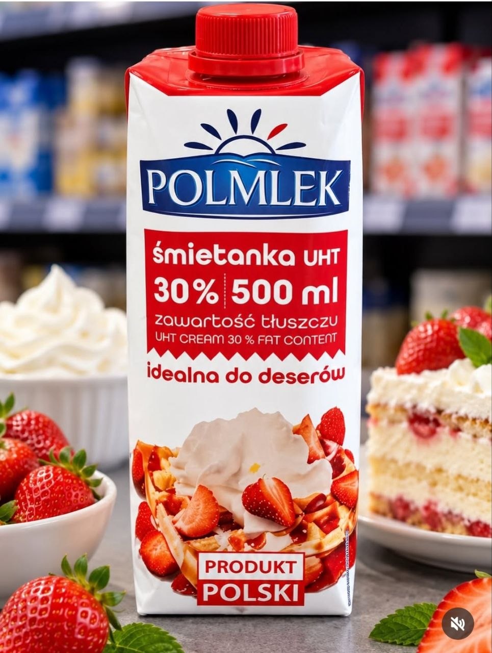 Polmlek smietanka -  вершки 30%, 500мл