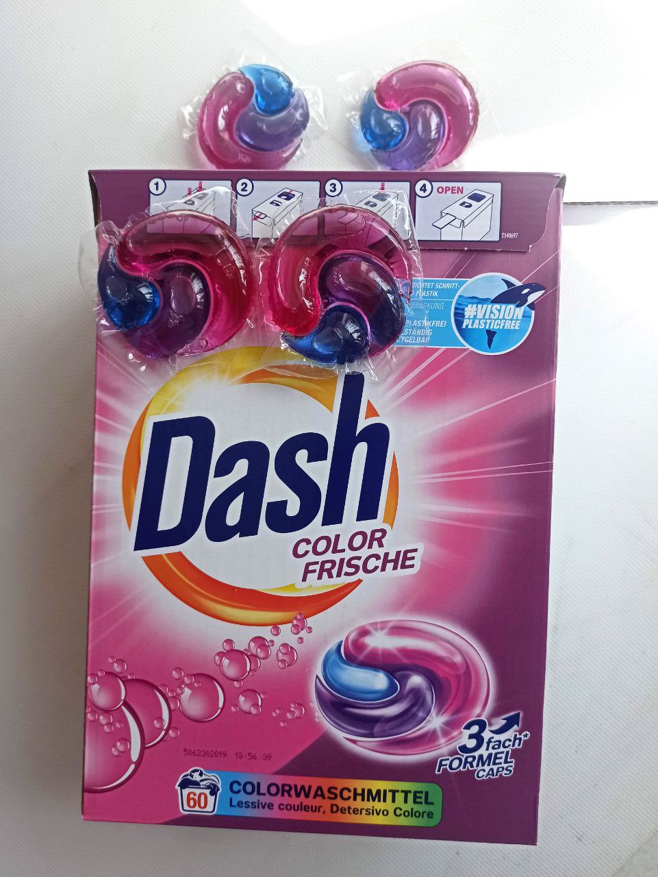 Dash color frische капсули - 3в1, для кольорових і темних тканиин