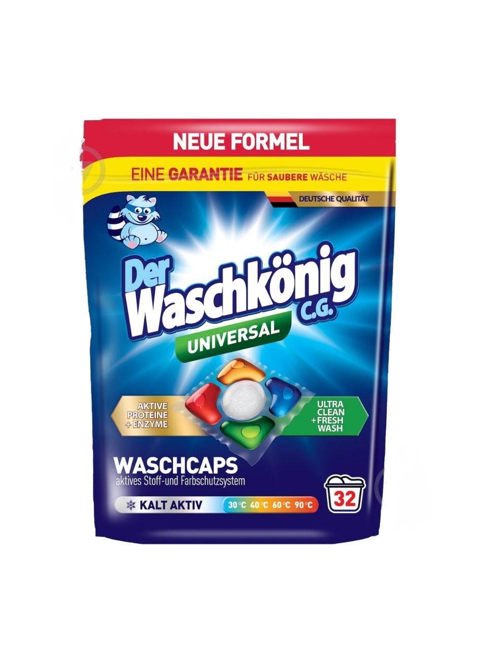 Wasсhkonig universal 5 in1 універсал - 32шт капсули для прання