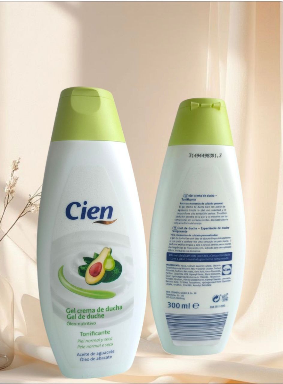 Cien Avocado -  крем гель для душу, 300мл