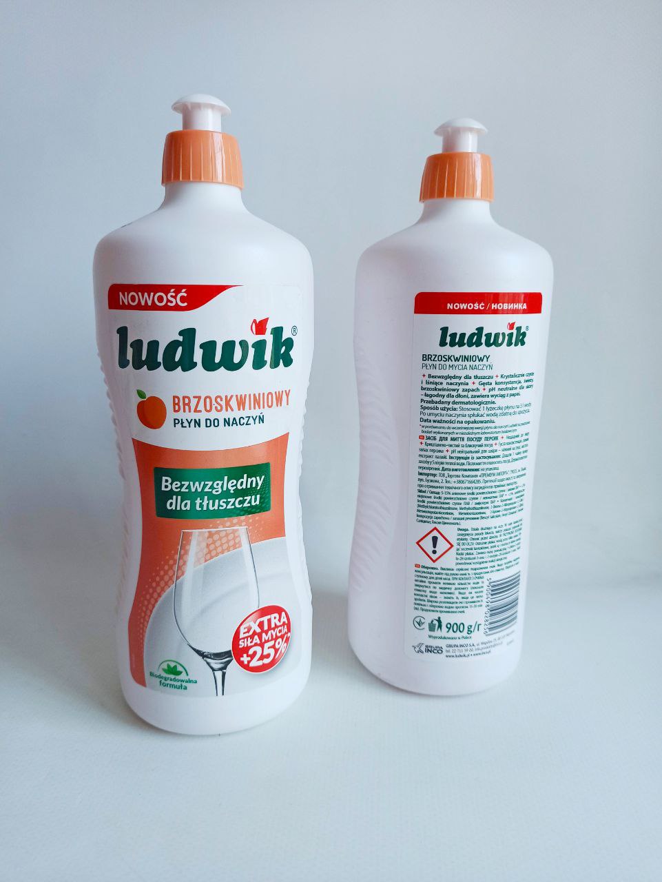 Ludwik 900мл гель для миття посуду (персик)