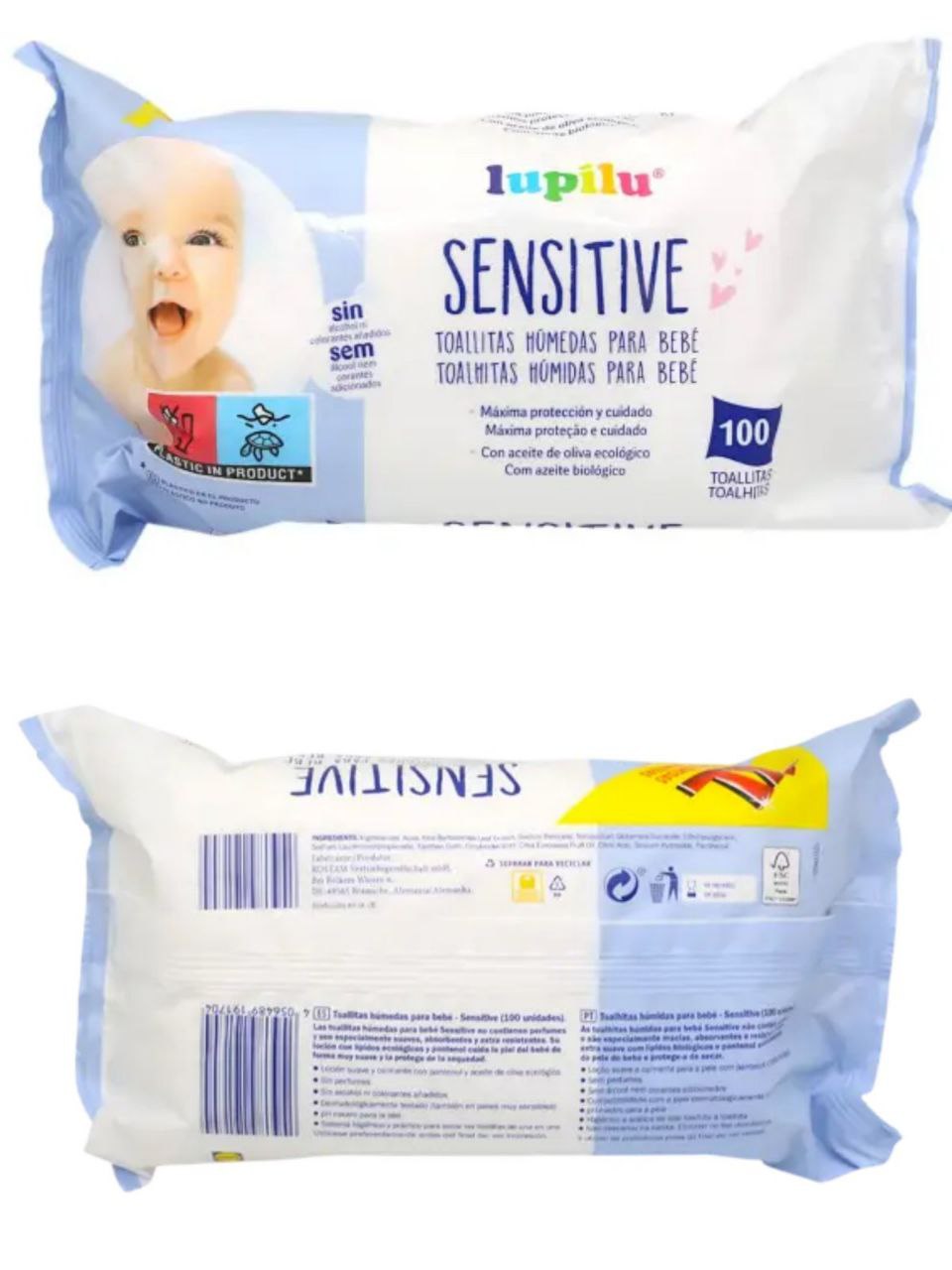 Lupilu Sensetive дитячі вологі серветки, 100шт