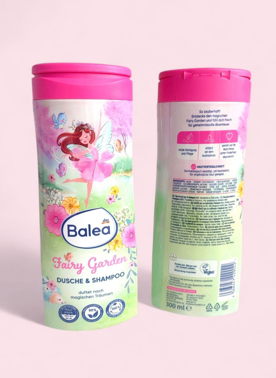 Balea Fairy Garden - дитячий шампунь + гель для душу, 300мл