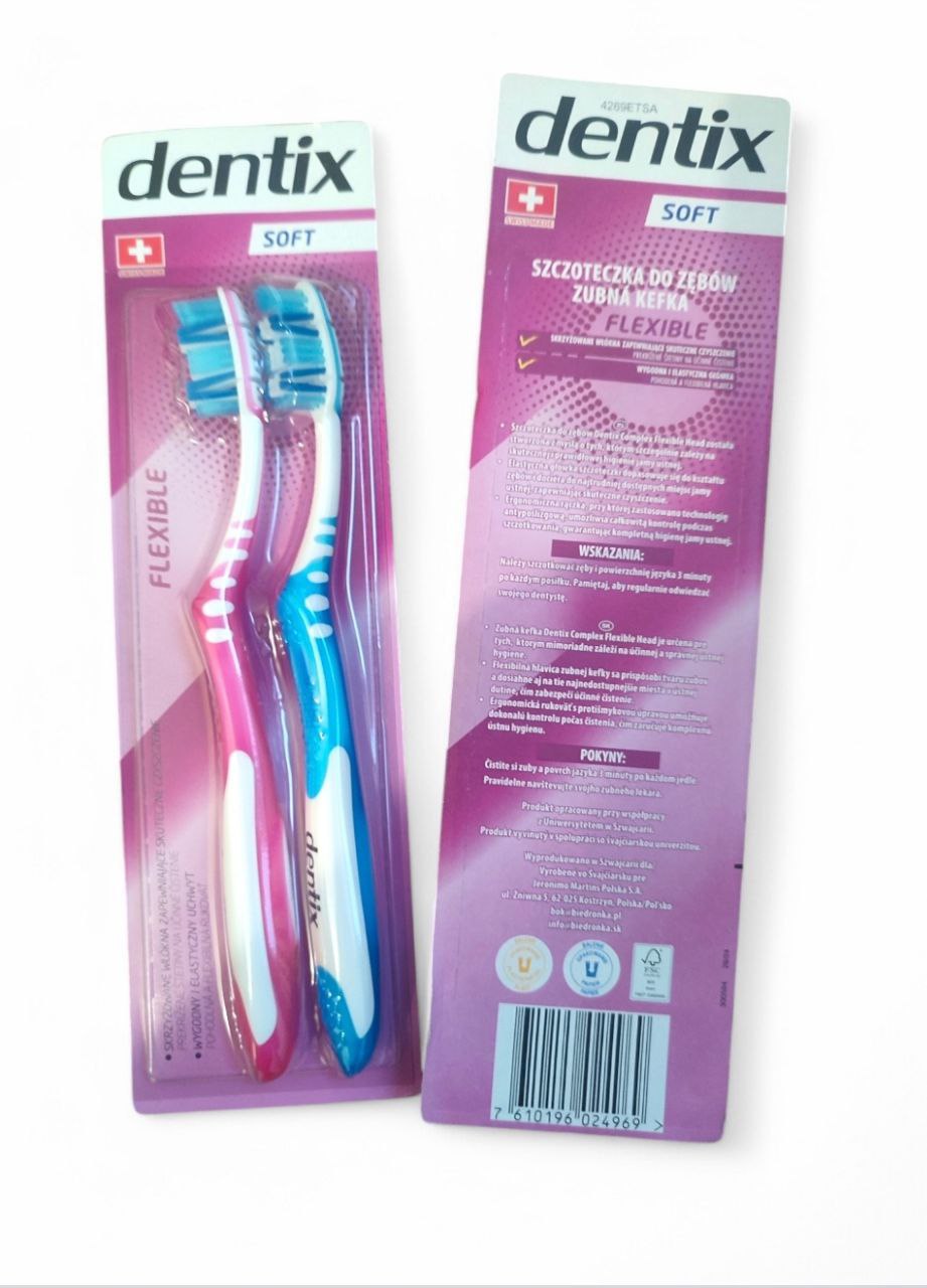 Dentix Medium Flexible м'яка жорсткість, 2шт на блістері