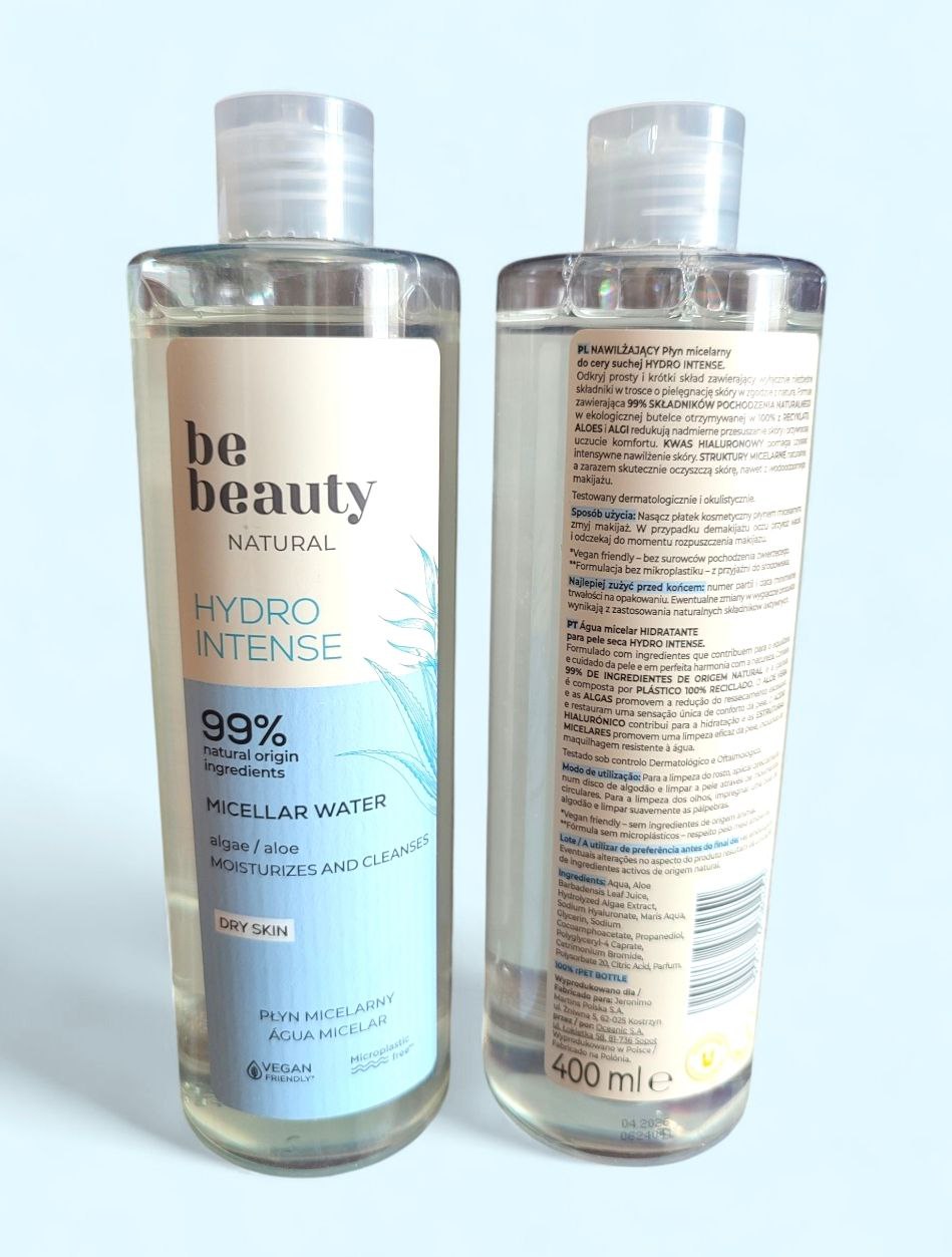 Bebeauty міцелярна вода, для сухої та чутливої шкіри обличчя, 400мл