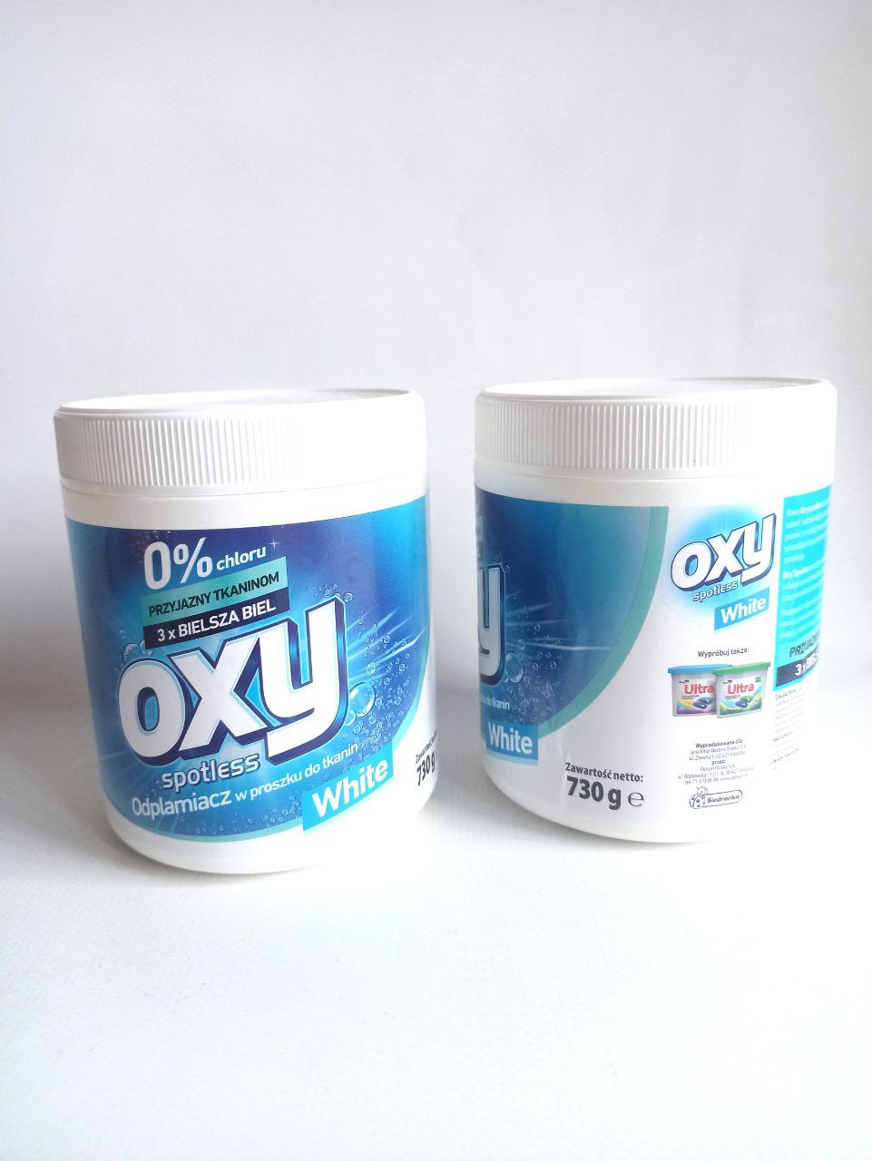 Oxy white кисневий плямовивідник та відбілювач для білого, 730г