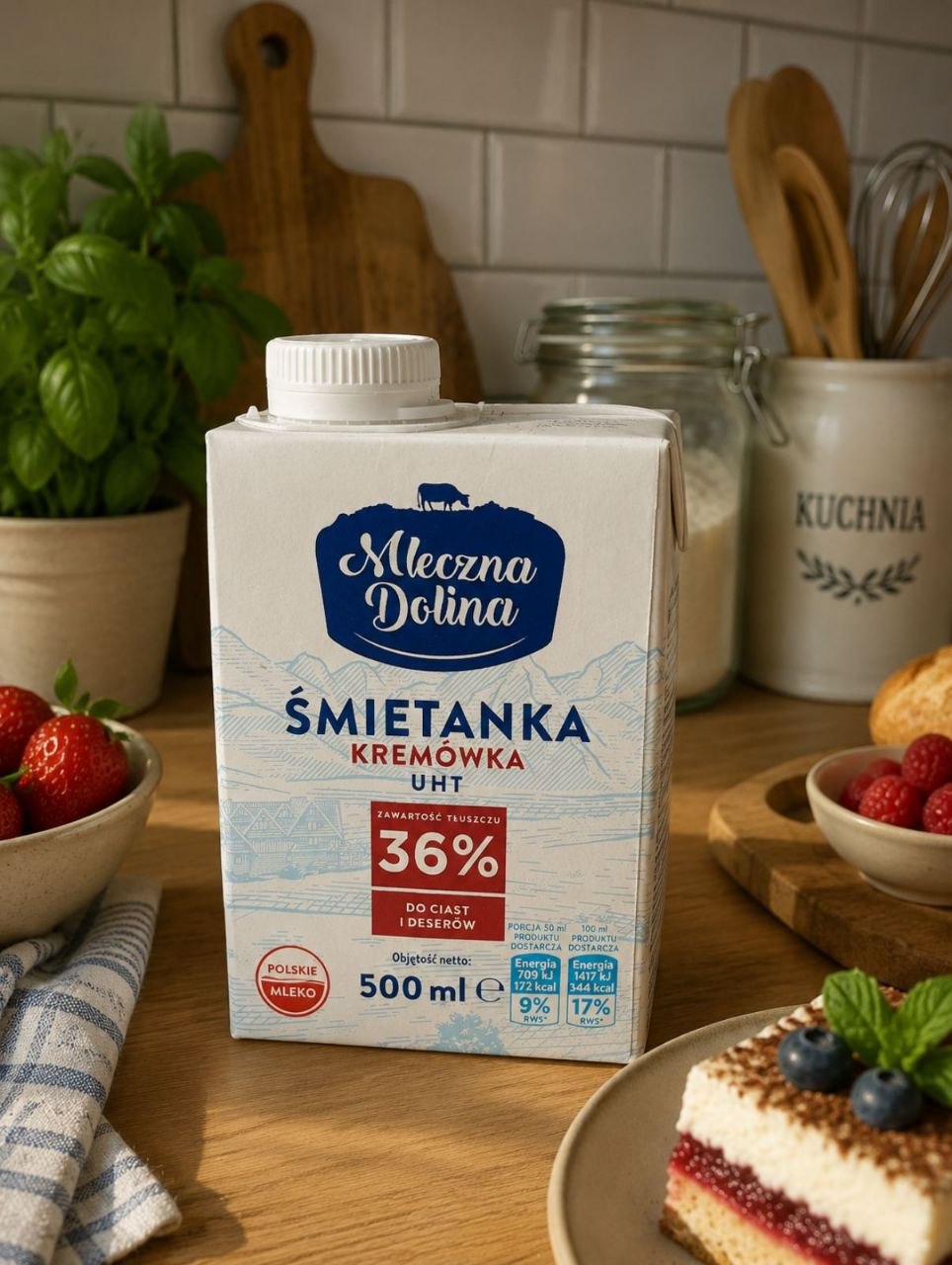 Mleczna Dolina extra вершки 36%, 500мл