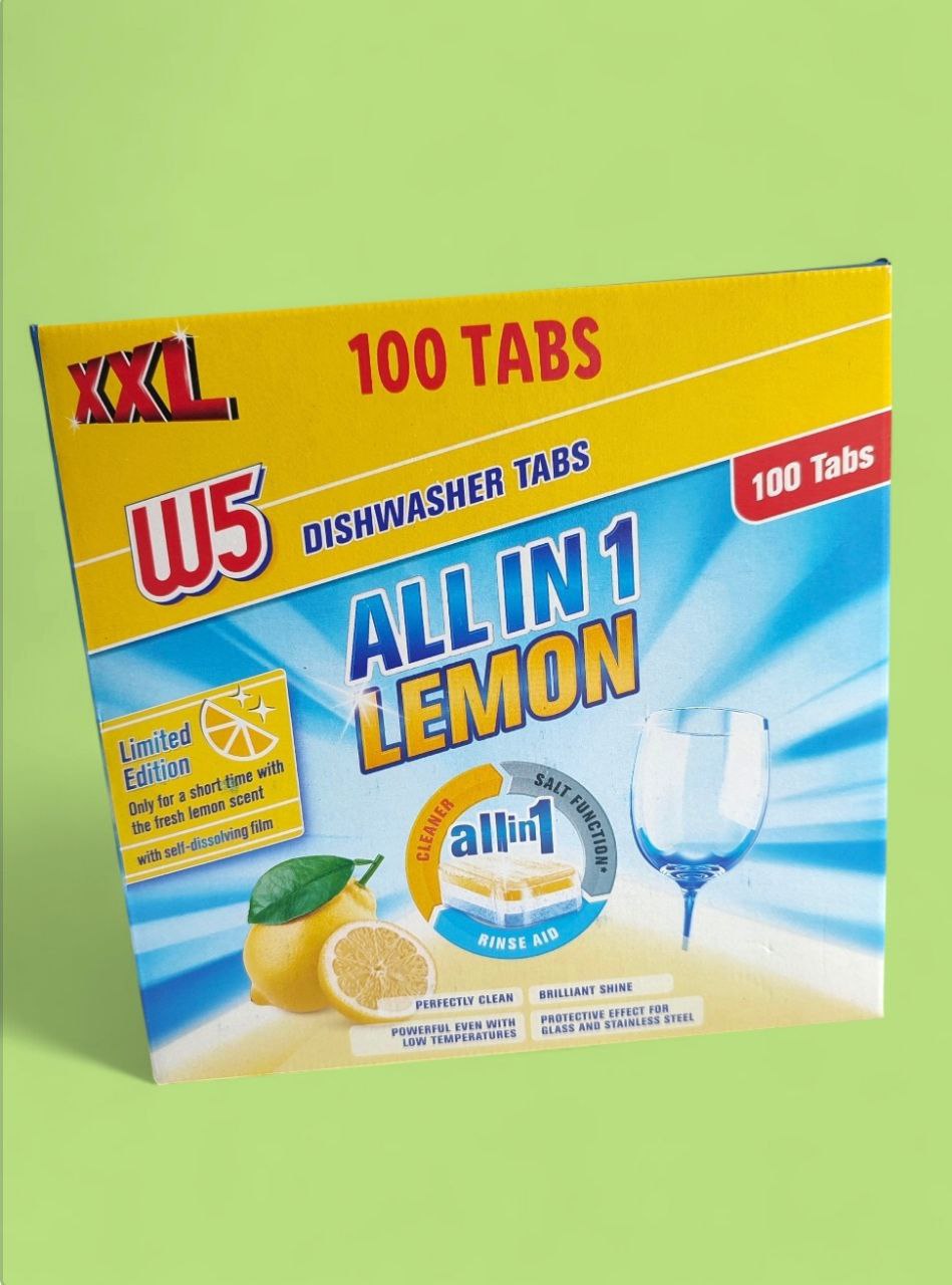 W5 All in1 таблетки для посудомийки 100шт