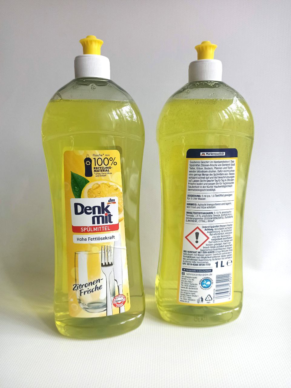 Denkmit Zitronen - гель для миття посуду, 1л
