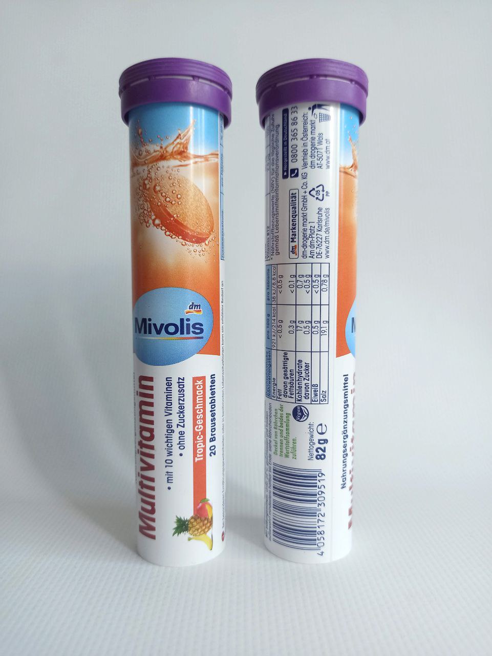 Mivolis Multivitamin швидкорозчинні вітаміни, 20таблеток, 82г