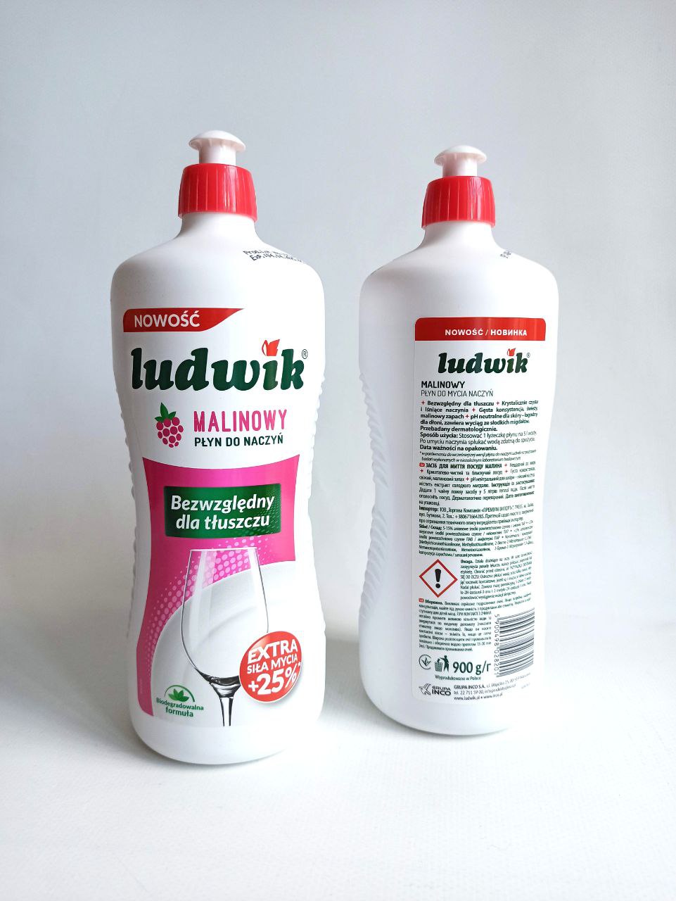 Ludwik 900мл гель для миття посуду (малина)